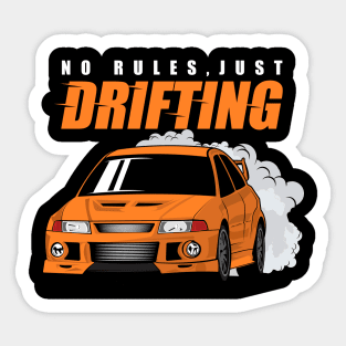 Legend Lancer Evo V Drifting Sticker